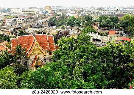 Bangkok View from Golden Mountain. Bangkok. Thailand View Large Photo Image Stock Image - Bangkok View from Golden Mountain. Bangkok. Thailand. Fotosearch