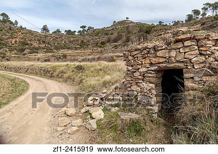 Barraca de vinya, ancient construction for agriculture, Monistrol de Calders, Catalonia, Spain. View Large Photo Image Stock Photo - Barraca de vinya, ancient construction for agriculture, Monistrol de Calders, Catalonia, Spain.. Fotosearch