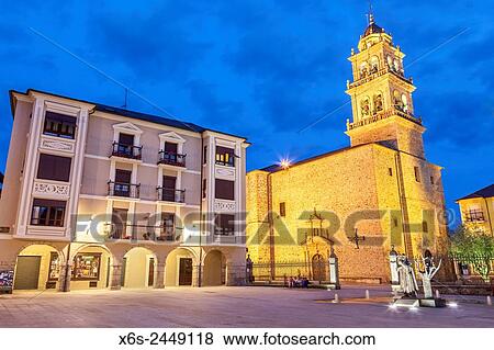 Basilica of Nuestra Se±ora de la Encina in Ponferrada, Way of St. James, Leon, Spain. View Large Photo Image Stock Photo - Basilica of Nuestra Se±ora de la Encina in Ponferrada, Way of St. James, Leon, Spain.. Fotosearch