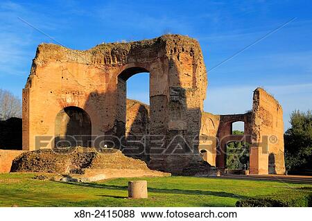 Baths of Caracalla (217), Rome, Italy. View Large Photo Image Stock Photo - Baths of Caracalla (217), Rome, Italy.. Fotosearch