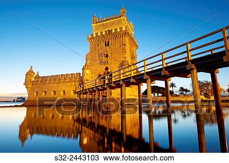 Belem Tower on Tagus river, Lisbon, Portugal. View Large Photo Image Stock Image - Belem Tower on Tagus river, Lisbon, Portugal.. Fotosearch