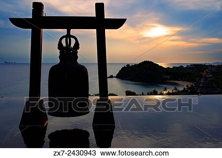 Bell at Pool of luxury hotel Pimalai Resort, Kantiang Beach, Ko Lanta or Koh Lanta island, Krabi, Thailand, Asia. View Large Photo Image Stock Image - Bell at Pool of luxury hotel Pimalai Resort, Kantiang Beach, Ko Lanta or Koh Lanta island, Krabi, Thailand, Asia.. Fotosearch