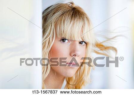Blonde teen girl portrait View Large Photo Image Stock Photo - Blonde teen girl portrait. Fotosearch