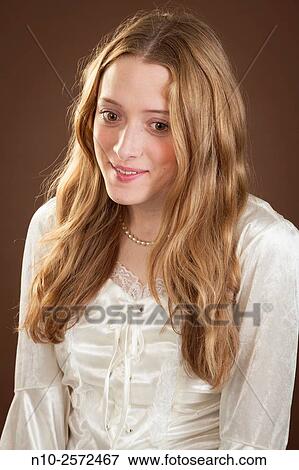 Blonde teenage girl. View Large Photo Image Stock Photo - Blonde teenage girl.. Fotosearch