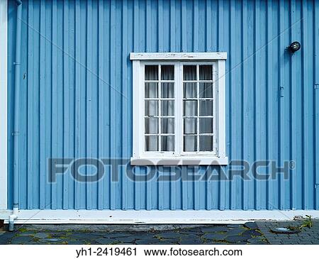 Blue house in reykjavik. View Large Photo Image Stock Image - Blue house in reykjavik.. Fotosearch