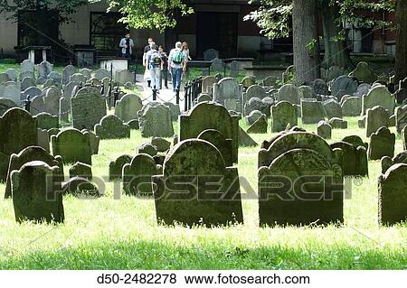 BOSTON MA. USA. Granary Burying ground, Tremont Street. Paul revere and Benjamin Franklins parents buried here View Large Photo Image Stock Photo - BOSTON MA. USA. Granary Burying ground, Tremont Street. Paul revere and Benjamin Franklins parents buried here. Fotosearch