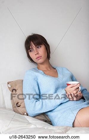 Stock Image - breakfast in bed. Fotosearch