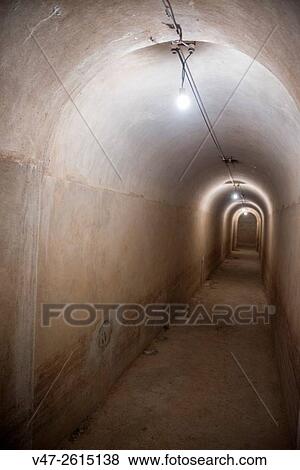 Stock Photo - Bunker Spanish Civil War and World War II, Asylum of Our Lady of the Forsaken, Santa Ana street, Carcaixent, Valencia, Spain, Europe. Fotosearch