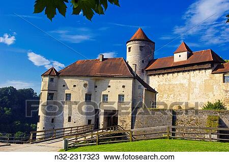 Burghausen, Castle, Altoetting district, Upper Bavaria, Bavaria, Germany. View Large Photo Image Stock Image - Burghausen, Castle, Altoetting district, Upper Bavaria, Bavaria, Germany.. Fotosearch