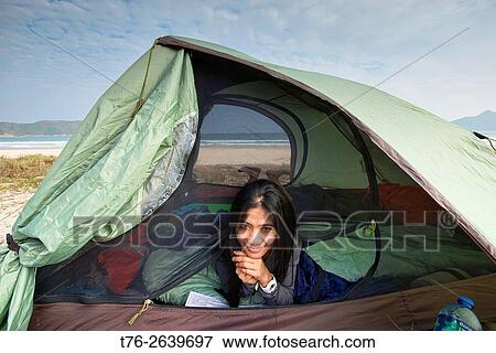 Camping on empty Tai Long Wan (Big Wave Bay) beach, Sai Kung, Hong Kong. View Large Photo Image Stock Photo - Camping on empty Tai Long Wan (Big Wave Bay) beach, Sai Kung, Hong Kong.. Fotosearch