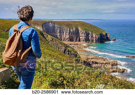 Stock Image - Cap Frehel, Emerald Coast, Côtes d´Armor, Brittany, Bretagne, France. Fotosearch