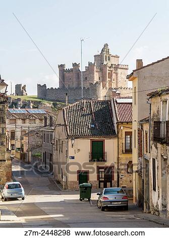 Stock Photo - Castillo, Tur? gano. Segovia province. Castile-Leon. Spain.. Fotosearch