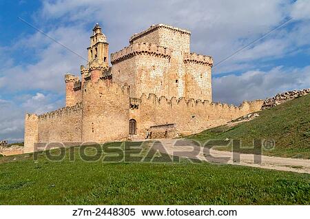 Stock Photography - Castillo, Tur? gano. Segovia province. Castile-Leon. Spain.. Fotosearch