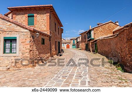 Stock Photo - Castrillo de los Polvazares, Way of St. James, Leon, Spain.. Fotosearch