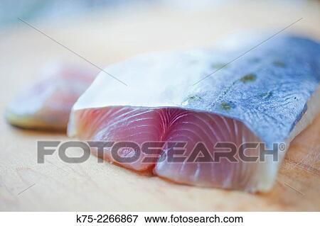 Close-up of rainbow trout piece View Large Photo Image Stock Photo - Close-up of rainbow trout piece. Fotosearch
