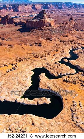 Colorado River, Lake Powell, Page, Arizona, Usa, America. View Large Photo Image Stock Photo - Colorado River, Lake Powell, Page, Arizona, Usa, America.. Fotosearch