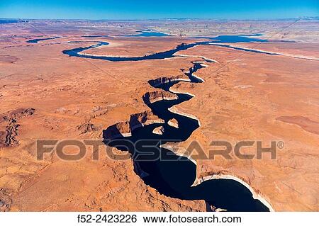 Colorado River, Lake Powell, Page, Arizona, Usa, America. View Large Photo Image Stock Photograph - Colorado River, Lake Powell, Page, Arizona, Usa, America.. Fotosearch