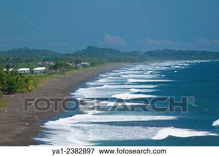Costa Rica. Pacific coast, Puntarenas province, Jaco, Playa Hermosa beach, Central America View Large Photo Image Stock Photo - Costa Rica. Pacific coast, Puntarenas province, Jaco, Playa Hermosa beach, Central America. Fotosearch