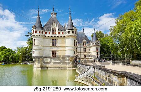 D? Azay-le-Rideau Castle, Loire Valley, France. View Large Photo Image Stock Image - D? Azay-le-Rideau Castle, Loire Valley, France.. Fotosearch