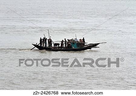 Dhaka 08 October 2013. On the bank of Padma river, fisherman catching hilsa fish. This river is the heart of Bangladesh as well as Indian sub-continent. Photo by palash khan. View Large Photo Image Stock Photo - Dhaka 08 October 2013. On the bank of Padma river, fisherman catching hilsa fish. This river is the heart of Bangladesh as well as Indian sub-continent. Photo by palash khan.. Fotosearch