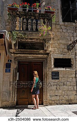 Dragisic de Caris-Geremia Palace at the corner of Domaldova and Cosmijeva streets, Old Town, Split, Croatia, Southeast Europe. View Large Photo Image Stock Photograph - Dragisic de Caris-Geremia Palace at the corner of Domaldova and Cosmijeva streets, Old Town, Split, Croatia, Southeast Europe.. Fotosearch
