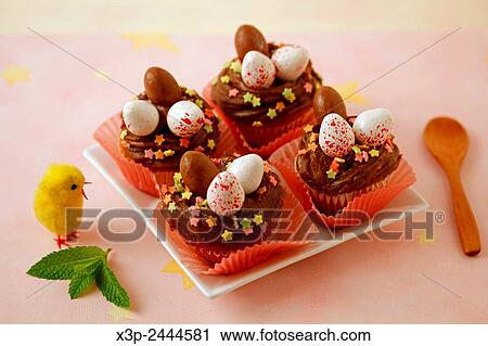 Stock Image - Easter cupcakes.. Fotosearch