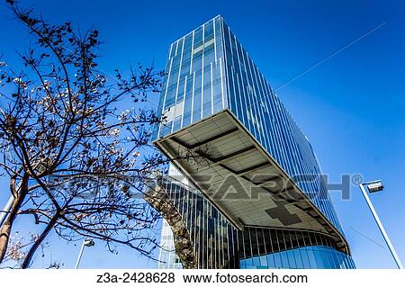 Edifici Gas Natural also Torre Mare Nostrum skyscraper in Barcelona, Catalonia, Spain. View Large Photo Image Stock Photo - Edifici Gas Natural also Torre Mare Nostrum skyscraper in Barcelona, Catalonia, Spain.. Fotosearch