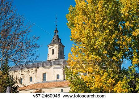 El Paular monastery in Autumn. Rascafria, Madrid province, Spain. View Large Photo Image Stock Photograph - El Paular monastery in Autumn. Rascafria, Madrid province, Spain.. Fotosearch