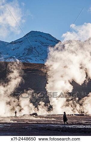 El Tatio geysers, Atacama desert. Region de Antofagasta. Chile. View Large Photo Image Stock Image - El Tatio geysers, Atacama desert. Region de Antofagasta. Chile.. Fotosearch