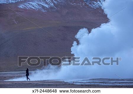 Stock Photo - El Tatio geysers, Atacama desert. Region de Antofagasta. Chile.. Fotosearch