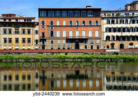 facades of buildings along Arno river, Florence, Tuscany, Italy. View Large Photo Image Stock Photo - facades of buildings along Arno river, Florence, Tuscany, Italy.. Fotosearch