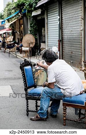Flea market of Clignancourt in Saint-Ouen in 18th district in Paris, France. View Large Photo Image Stock Image - Flea market of Clignancourt in Saint-Ouen in 18th district in Paris, France.. Fotosearch