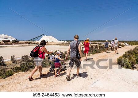 Stock Image - Flor de Sal del Trenc, visita guiada, Salobrar de Campos, Campos del Puerto, Mallorca, balearic islands, spain, europe.. Fotosearch