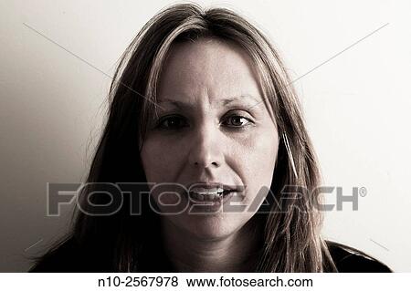 Forty year old woman. View Large Photo Image Stock Photo - Forty year old woman.. Fotosearch