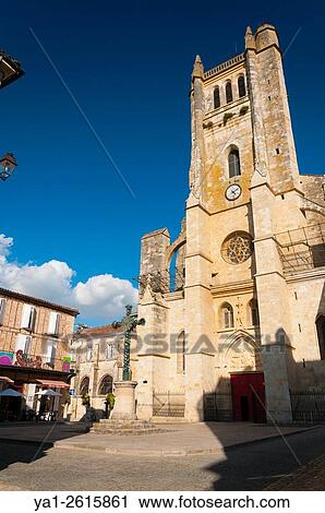 France, Gers (32), Town of Condom on the way of Saint Jacques de Compostelle, Carhedral Saint Pierre View Large Photo Image Stock Image - France, Gers (32), Town of Condom on the way of Saint Jacques de Compostelle, Carhedral Saint Pierre. Fotosearch