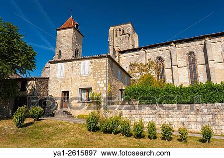 France, Gers (32), village of La Romieu on the way of Saint Jacques de Compostelle, collegiate Saint-Pierre and tower of cardinal dAux View Large Photo Image Stock Photo - France, Gers (32), village of La Romieu on the way of Saint Jacques de Compostelle, collegiate Saint-Pierre and tower of cardinal dAux. Fotosearch