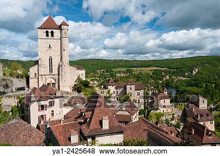 France, Quercy, Lot 46, Saint-Cirq-Lapopie village View Large Photo Image Stock Photo - France, Quercy, Lot 46, Saint-Cirq-Lapopie village. Fotosearch