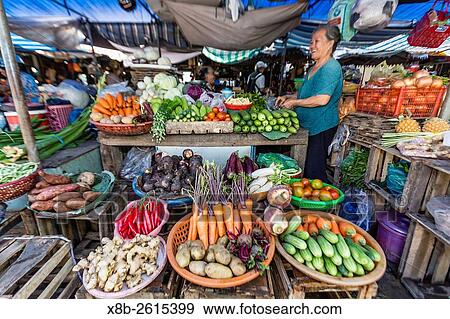 Fresh produce at local market in Chau Doc, Mekong River Delta, Vietnam. View Large Photo Image Stock Photo - Fresh produce at local market in Chau Doc, Mekong River Delta, Vietnam.. Fotosearch