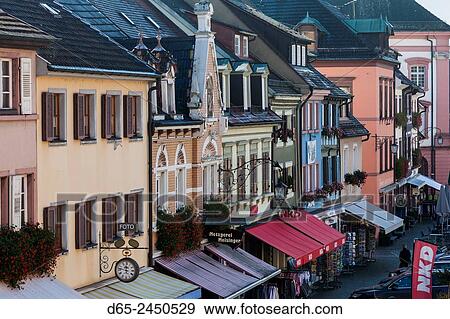 Germany, Baden-Wurttemburg, Black Forest, Gengenbach, town buildings. View Large Photo Image Stock Photo - Germany, Baden-Wurttemburg, Black Forest, Gengenbach, town buildings.. Fotosearch