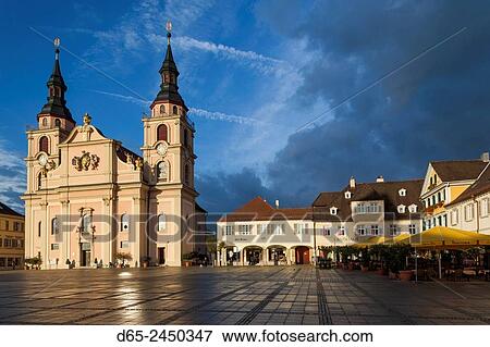 Germany, Baden-Wurttemburg, Ludwigsburg, Marktplatz, Statdtkirche church, dawn. View Large Photo Image Stock Photo - Germany, Baden-Wurttemburg, Ludwigsburg, Marktplatz, Statdtkirche church, dawn.. Fotosearch