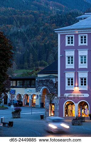 Germany, Bavaria, Berchtesgaden, dusk. View Large Photo Image Stock Photography - Germany, Bavaria, Berchtesgaden, dusk.. Fotosearch