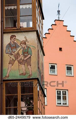 Germany, Bavaria, Fussen, window detail. View Large Photo Image Stock Photo - Germany, Bavaria, Fussen, window detail.. Fotosearch