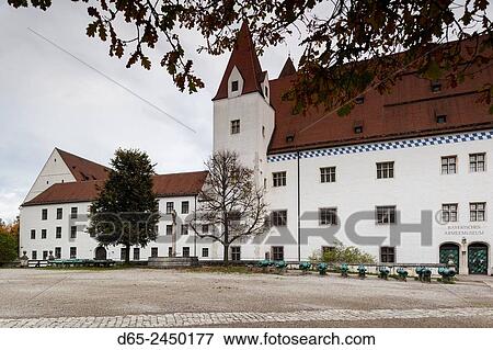 Germany, Bavaria, Ingolstadt, Neues Schloss Palace, built 1418. View Large Photo Image Stock Photo - Germany, Bavaria, Ingolstadt, Neues Schloss Palace, built 1418.. Fotosearch