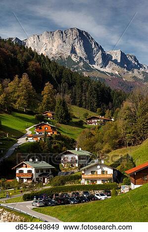 Germany, Bavaria, Maria Gern, Maria Gern village, elevated view, fall. View Large Photo Image Stock Photo - Germany, Bavaria, Maria Gern, Maria Gern village, elevated view, fall.. Fotosearch