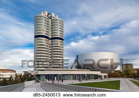 Germany, Bavaria, Munich, BMW company headquarters and BMW Museum. View Large Photo Image Stock Image - Germany, Bavaria, Munich, BMW company headquarters and BMW Museum.. Fotosearch