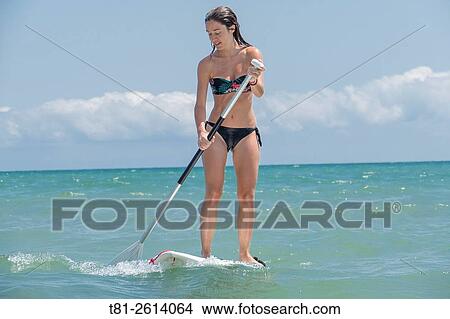 girls doing paddleboard, Peiscola, Spain View Large Photo Image Picture - girls doing paddleboard, Peiscola, Spain. Fotosearch