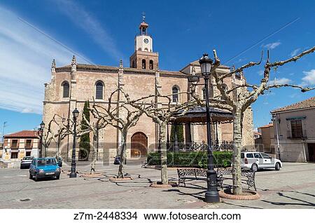 Gothic church of Santa Mar? a la Mayor. Coca. Segovia province. Castile-Leon. Spain. View Large Photo Image Picture - Gothic church of Santa Mar? a la Mayor. Coca. Segovia province. Castile-Leon. Spain.. Fotosearch