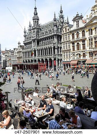 Grand Place, Brussels, Belgium. View Large Photo Image Stock Image - Grand Place, Brussels, Belgium.. Fotosearch
