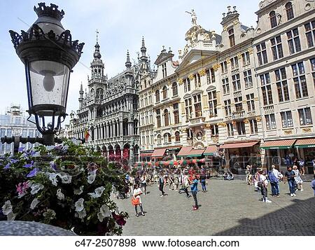 Grand Place, Brussels, Belgium. View Large Photo Image Stock Photo - Grand Place, Brussels, Belgium.. Fotosearch