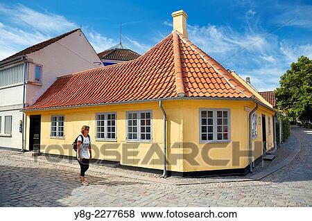 Hans Christian Andersen's home in Odense, Denmark. View Large Photo Image Stock Photo - Hans Christian Andersen's home in Odense, Denmark.. Fotosearch